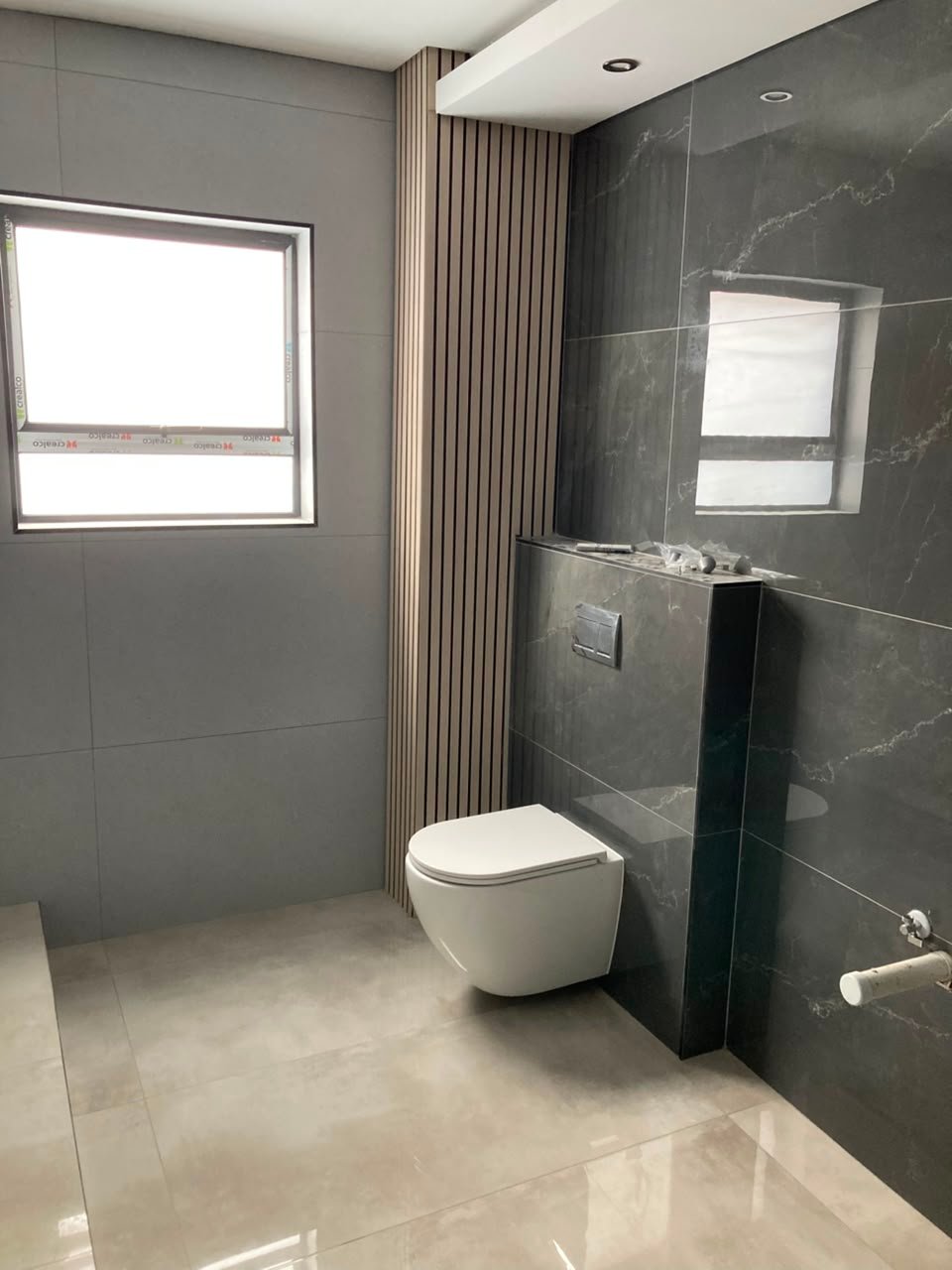 Bathroom fixture installation