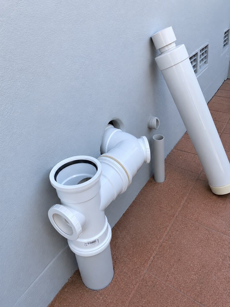 Burst pipe repaired and pressure tested