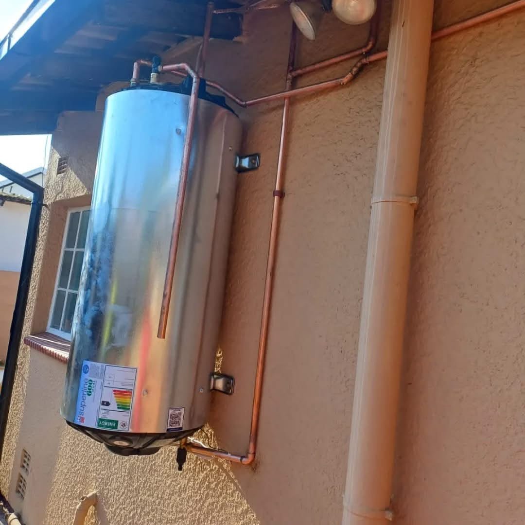 New compliant geyser installed in a roof